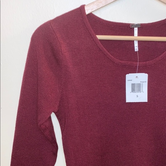 Maroon Sweater Dress - Picture 2 of 8